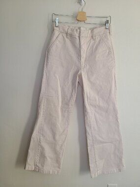 MOTHER The Sk8r Prep Sneak Jeans Light Pink School Size 27 Wide Leg